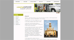 Desktop Screenshot of campingkapuvar.com